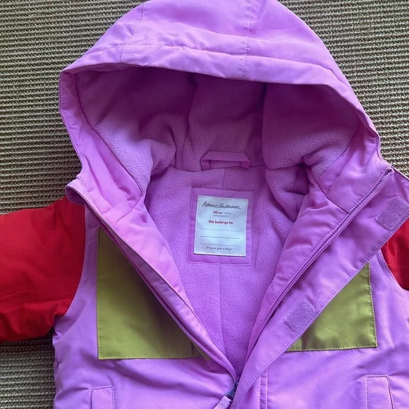 Hanna Anderson Colorblock Snow Jacket 4T - Picture 3 of 4